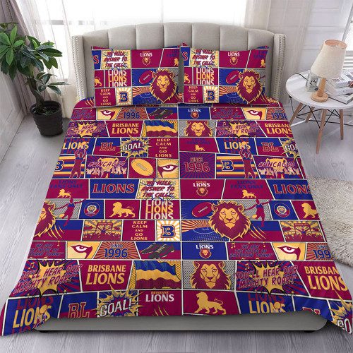 Brisbane Lions Bedding Set Legacy Of The Pride Comic Style Brisbane Lions Bedding Set Legacy Of The Pride Comic Style