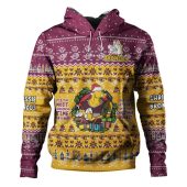 Brisbane Broncos Christmas Custom Hoodie - Chrissie Spirit Hoodie