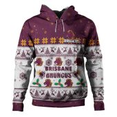 Brisbane Broncos Christmas Custom Hoodie - Special Ugly Christmas Hoodie
