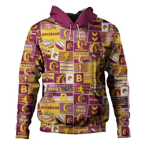 Brisbane Broncos Hoodie - Team Of Us Die Hard Fan Supporters Comic Style Brisbane Broncos Hoodie - Team Of Us Die Hard Fan Supporters Comic Style