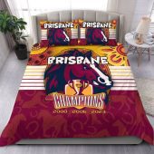 Brisbane Broncos Bedding Set Talent Win Games But Teamwork And Intelligence Win Championships With Aboriginal Style