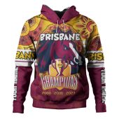 Brisbane Broncos Hoodie - Custom Talent Win Games But Teamwork And Intelligence Win Championships With Aboriginal Style