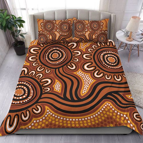 Australia Aboriginal Bedding Set - Dot Patterns From Indigenous Australian Culture (Brown) Bedding Set Australia Aboriginal Bedding Set - Dot Patterns From Indigenous Australian Culture (Brown) Bedding Set