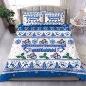 Canterbury-Bankstown Bulldogs Christmas Bedding Set - Canterbury-Bankstown Bulldogs Special Ugly Christmas Bedding Set