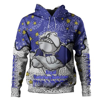 Canterbury-Bankstown Bulldogs Custom Hoodie - Team With Dot And Star Patterns For Tough Fan Hoodie