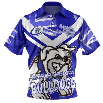 Canterbury-Bankstown Bulldogs Polo Shirt - Happy Australia Day We Are One And Free