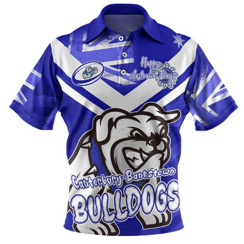 Canterbury-Bankstown Bulldogs Polo Shirt - Happy Australia Day We Are One And Free Canterbury-Bankstown Bulldogs Polo Shirt - Happy Australia Day We Are One And Free