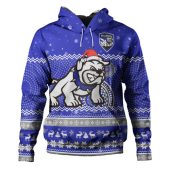 Canterbury-Bankstown Bulldogs Christmas Custom Hoodie - Ugly Xmas And Aboriginal Patterns For Die Hard Fan Hoodie