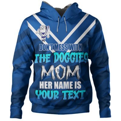 Canterbury-Bankstown Bulldogs Mother's Day Hoodie - Screaming Mom and Crazy Fan