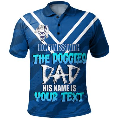 Canterbury-Bankstown Bulldogs Father's Day Polo Shirt - Screaming Dad and Crazy Fan