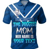 Canterbury-Bankstown Bulldogs Mother's Day Polo Shirt - Screaming Mom and Crazy Fan