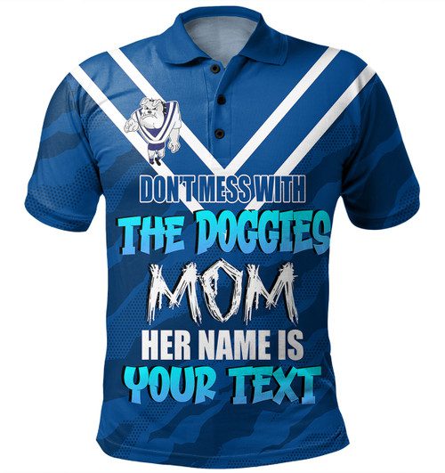 Canterbury-Bankstown Bulldogs Mother's Day Polo Shirt - Screaming Mom and Crazy Fan Canterbury-Bankstown Bulldogs Mother's Day Polo Shirt - Screaming Mom and Crazy Fan