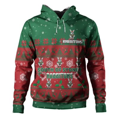 South Sydney Rabbitohs Custom Hoodie - Special Ugly Christmas Hoodie