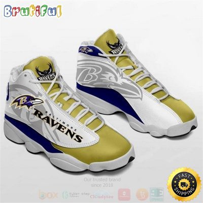 Baltimore Ravens Nfl Football Team Air Jordan 13 Shoes 2