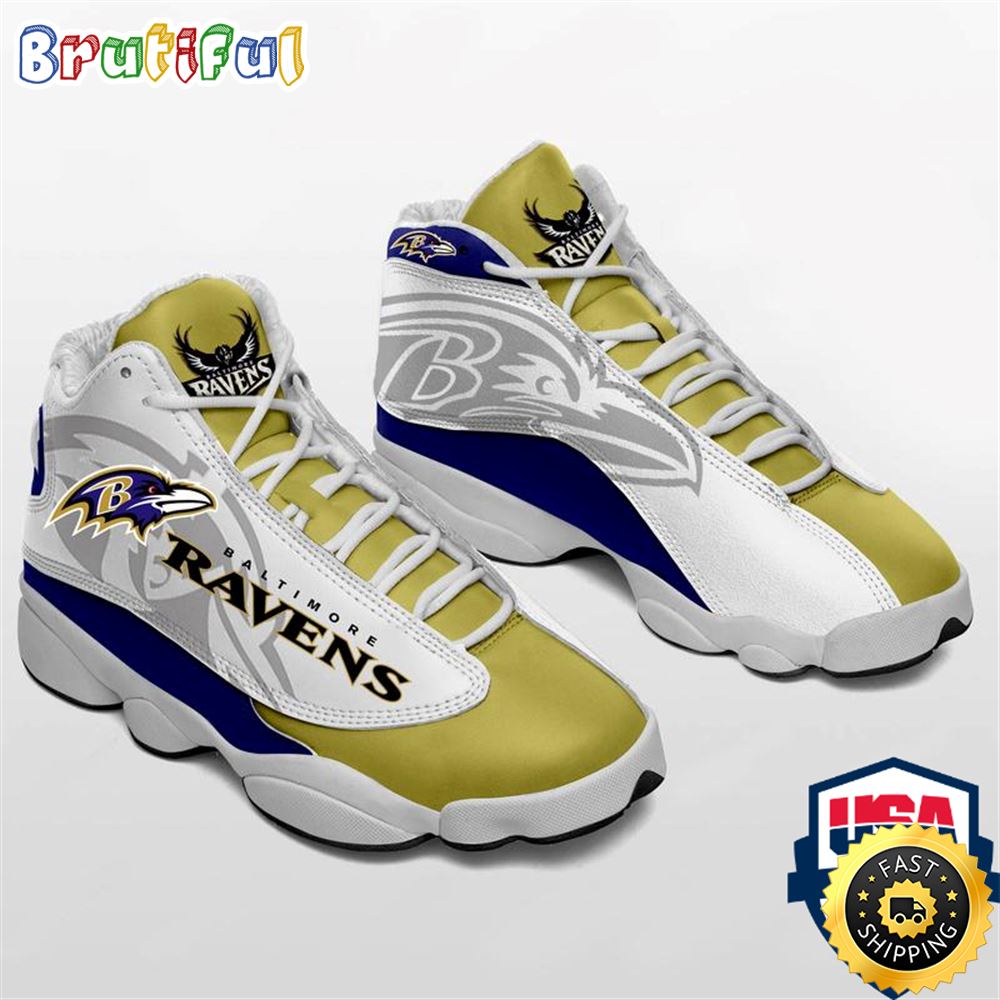 Baltimore Ravens Nfl Ver 3 Air Jordan 13 Sneaker Baltimore Ravens Nfl Ver 3 Air Jordan 13 Sneaker