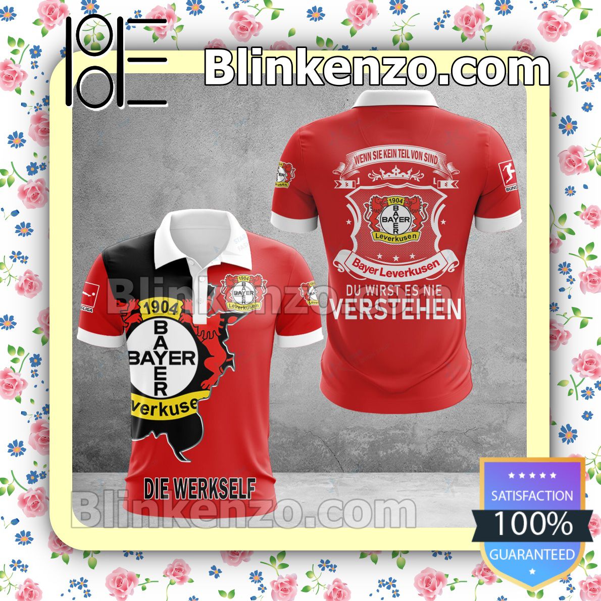 Bayer 04 Leverkusen Red Polo Shirt Bayer 04 Leverkusen Red Polo Shirt