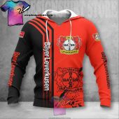 Bayer 04 Leverkusen Red Pullover Hoodie V1