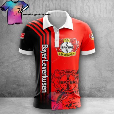 Bayer 04 Leverkusen Red Black Polo Shirt V2
