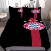 Bayern Munich Black Red Bedding Set
