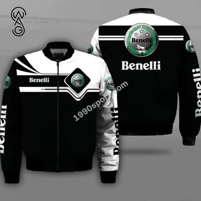 Benelli Black White Bomber Jacket