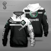 Benelli Black White Pullover Hoodie