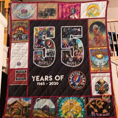 Grateful Dead 55th Anniversary Quilt Blanket