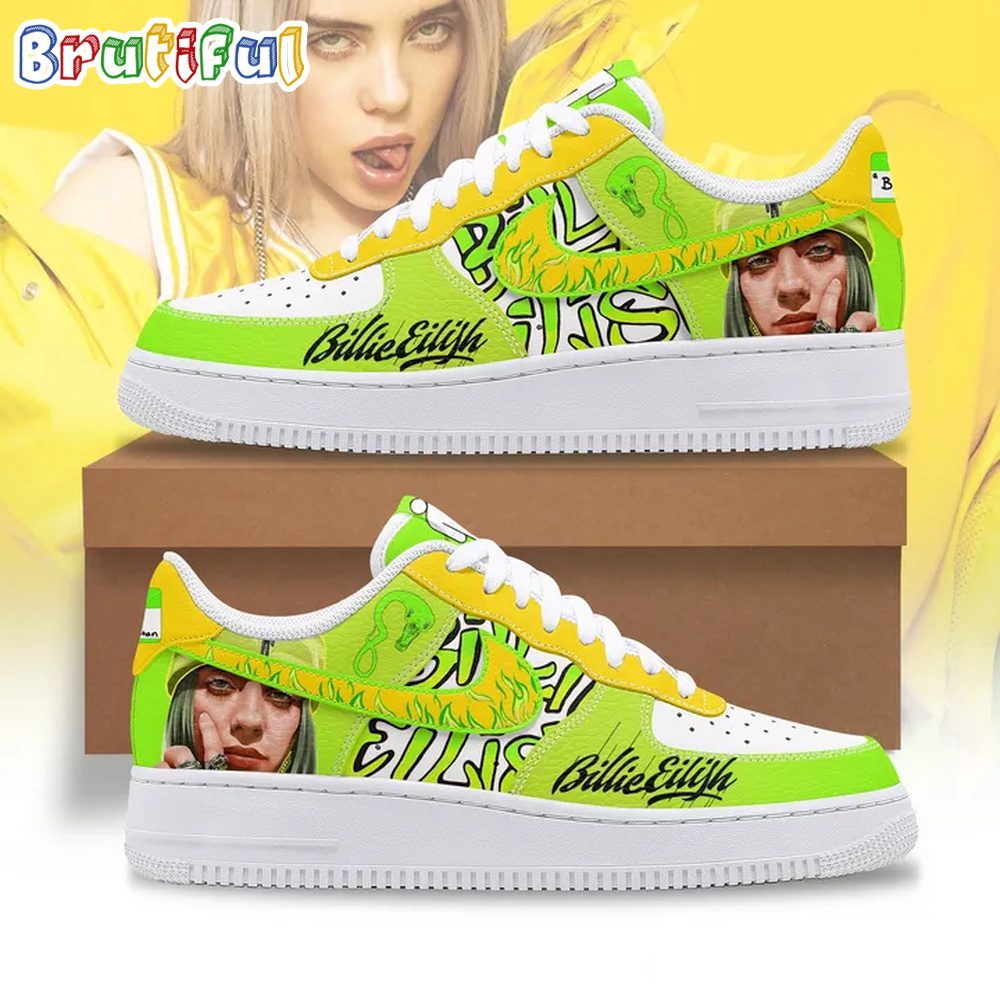 Billie Eilish Music Graphics Air Force 1 Shoes Sneaker Billie Eilish Music Graphics Air Force 1 Shoes Sneaker