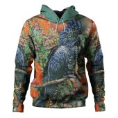 Australia Black Cockatoo  Hoodie - Black Cockatoo and Flowering Gum Hoodie