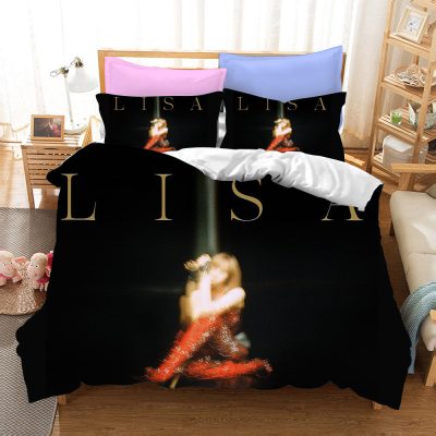 Blackpink Lisa Black Bedding Set