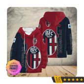 Bologna FC Red Dark Blue Logo Pullover Hoodie