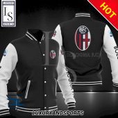 Bologna FC Black White Baseball Jacket