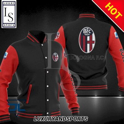 Bologna FC Black Red Baseball Jacket
