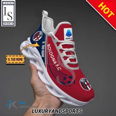 Bologna FC Custom Name Red Dark Blue Max Soul Shoes