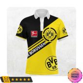 Borussia Dortmund Bundesliga Black Yellow Polo Shirt