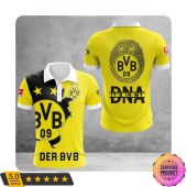 Borussia Dortmund Yellow Scratch DNA Polo Shirt