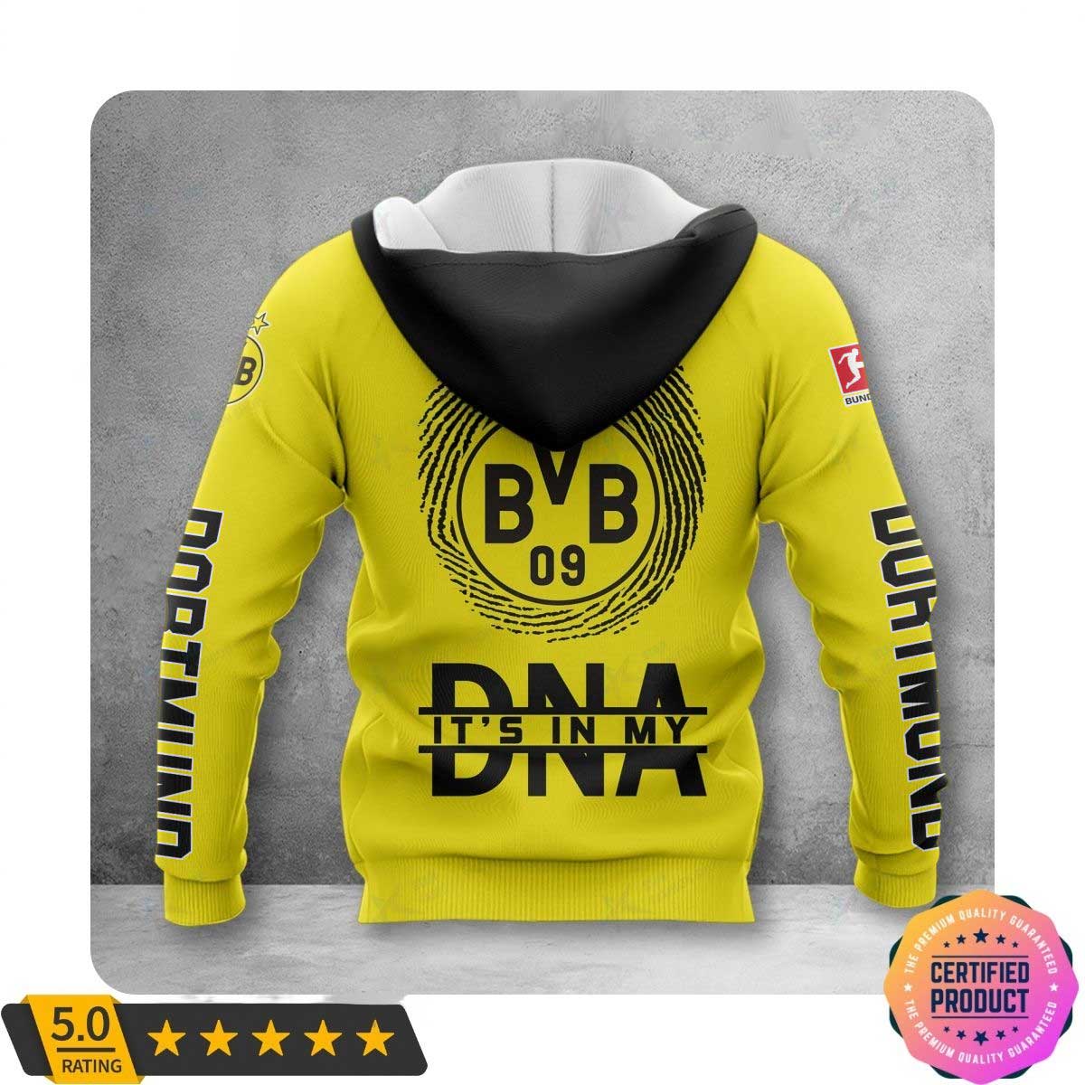Borussia Dortmund Yellow Scratch DNA Pullover Hoodie Borussia Dortmund Yellow Scratch DNA Pullover Hoodie