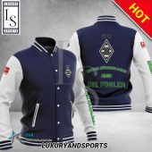 Borussia M?nchengladbach Dark Blue White Baseball Jacket