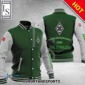 Borussia M?nchengladbach Dark Green White Baseball Jacket
