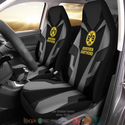Borussia Dortmund Black Grey Car Seat Covers