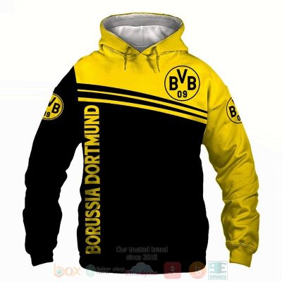 Borussia Dortmund Black Yellow Pullover Hoodie