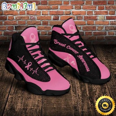 Breast Cancer Awareness Cancer Fight Pink Ribbon Warrior Gift Air JD13 Shoes