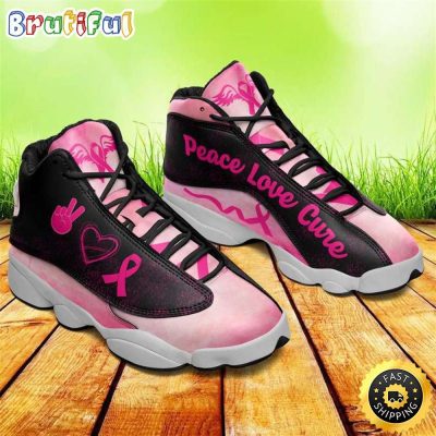 Breast Cancer Awareness Pink Ribbon Cancer Warrior Cancer Fighter Gift Air JD13 Shoes