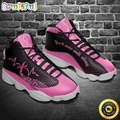 Breast Cancer Awareness Pink Ribbon Heartbeat Air JD13 Shoes
