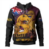 Brisbane Broncos Hoodie Fearless ANZAC Defender