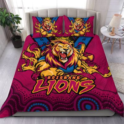 Brisbane Lions Bedding Set Ripped Legacy Of The Game