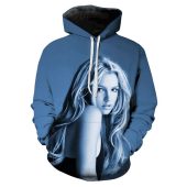 Britney Spears Blue Pullover Hoodie