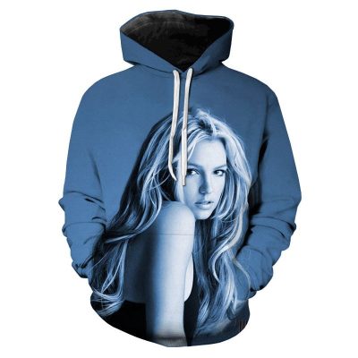 Britney Spears Blue Pullover Hoodie