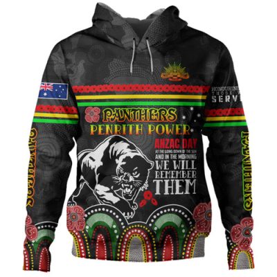 Penrith Panthers Anzac Custom Hoodie - Penrith Panthers Power Hoodie