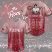 Romantic Tour - Bruno Mars Tour 2026 Baseball Jersey