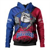 Western Bulldogs Hoodie Breaking Through Fan Design